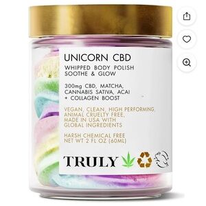 Truly Unicorn CBD Body Butter with Gold Lid